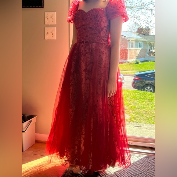 Dresses Color Is A Light Red Dress Is Ml Poshmark